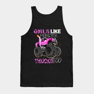 Girls Like Monster Trucks Too  for Women Tank Top